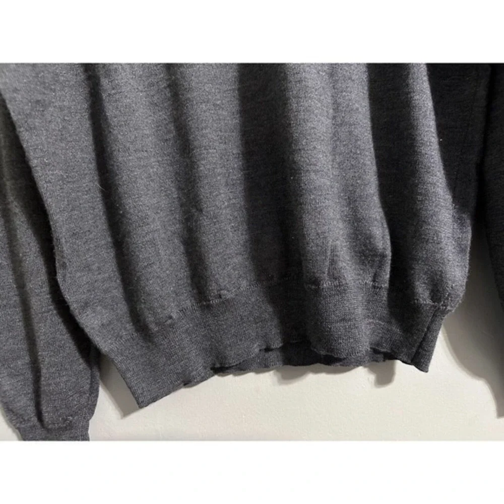 Tricots St Raphael Platinum Gray sweater‎ Merino Wool Silk-Cashmere Men’s large